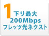 1.高速100MbpsBフレッツ